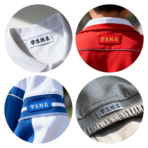 學生名字在校服的常見區域有哪些 學生名字在校服的常見區域有哪些