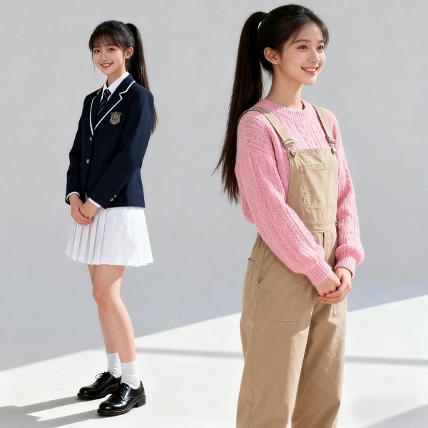 定制校服與日常常服對比 定制校服與日常常服對比