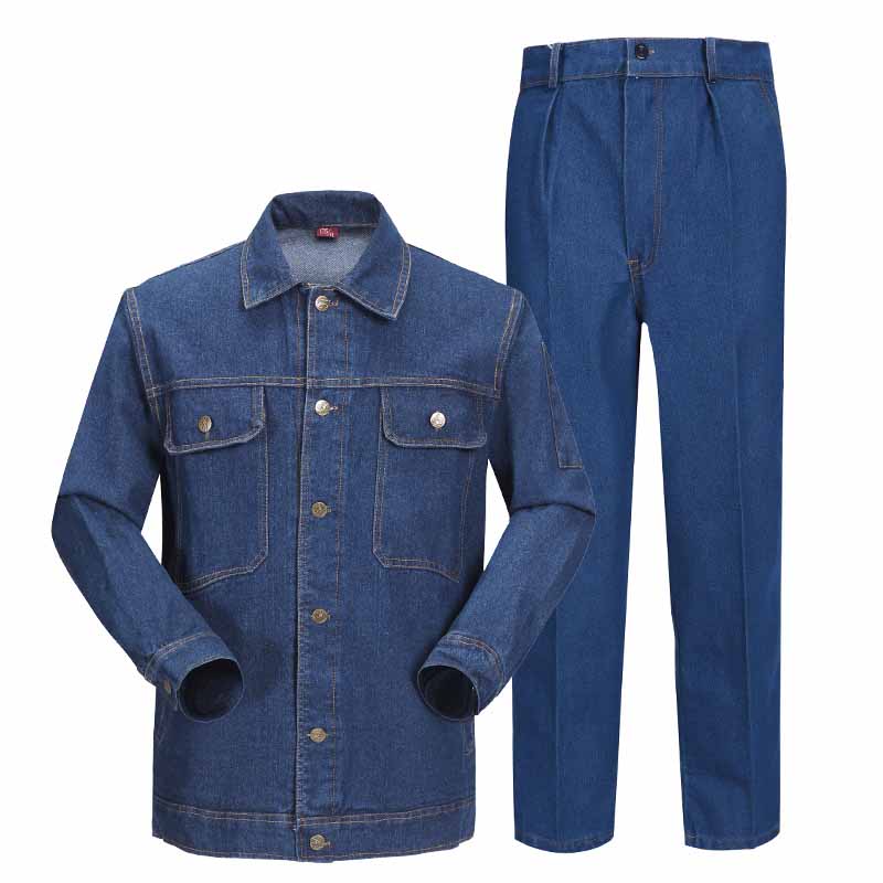 純棉牛仔工作服定制