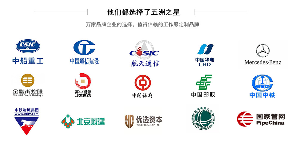 冬季連體工作服合作企業(yè)案例